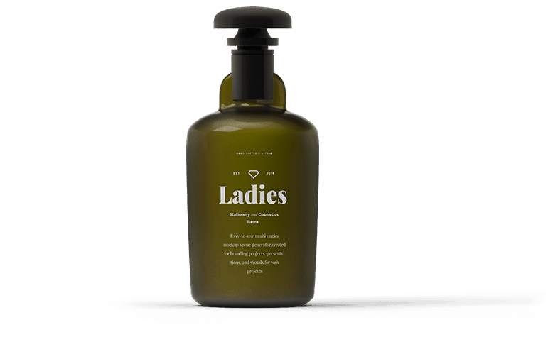 Edited product photo of a bottle