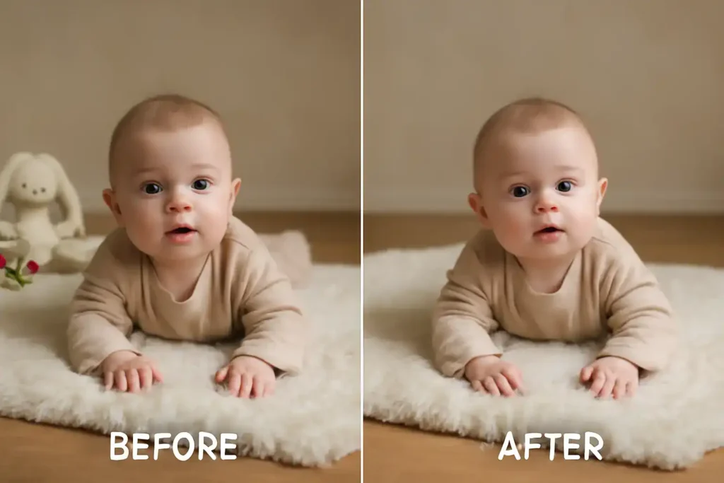 Baby side Unwanted object removal