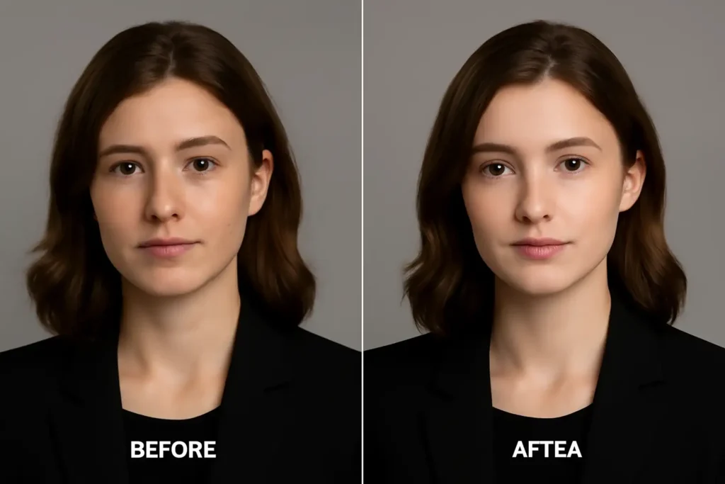 Basic headshot touch ups