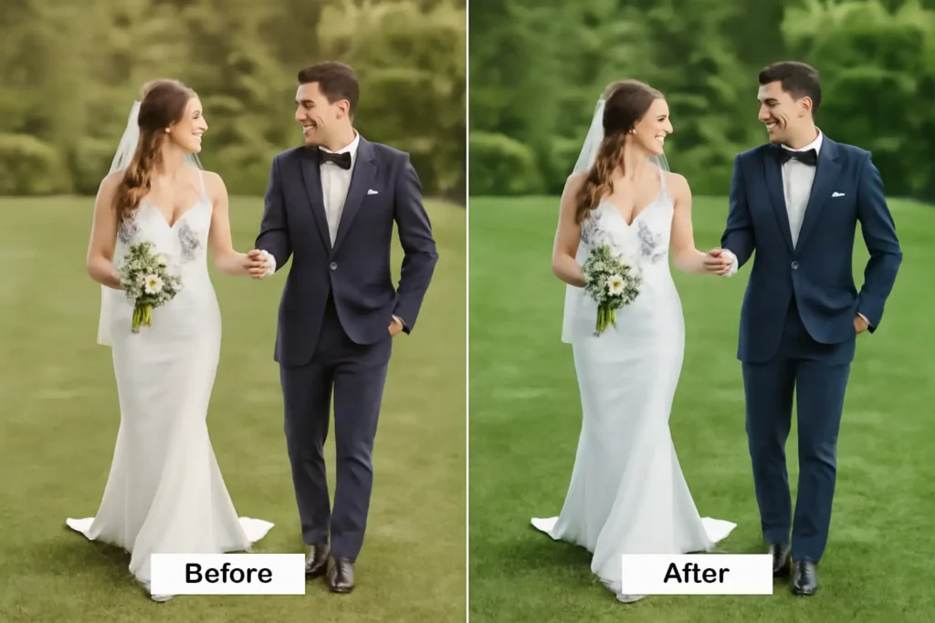 Culling & color correction Wedding Photo Editing Services