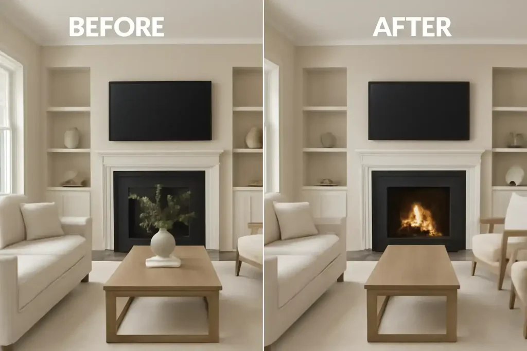Fire Enhancement for Fireplaces