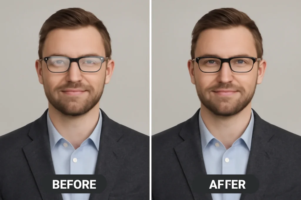 Glass glare removal - from sunglass