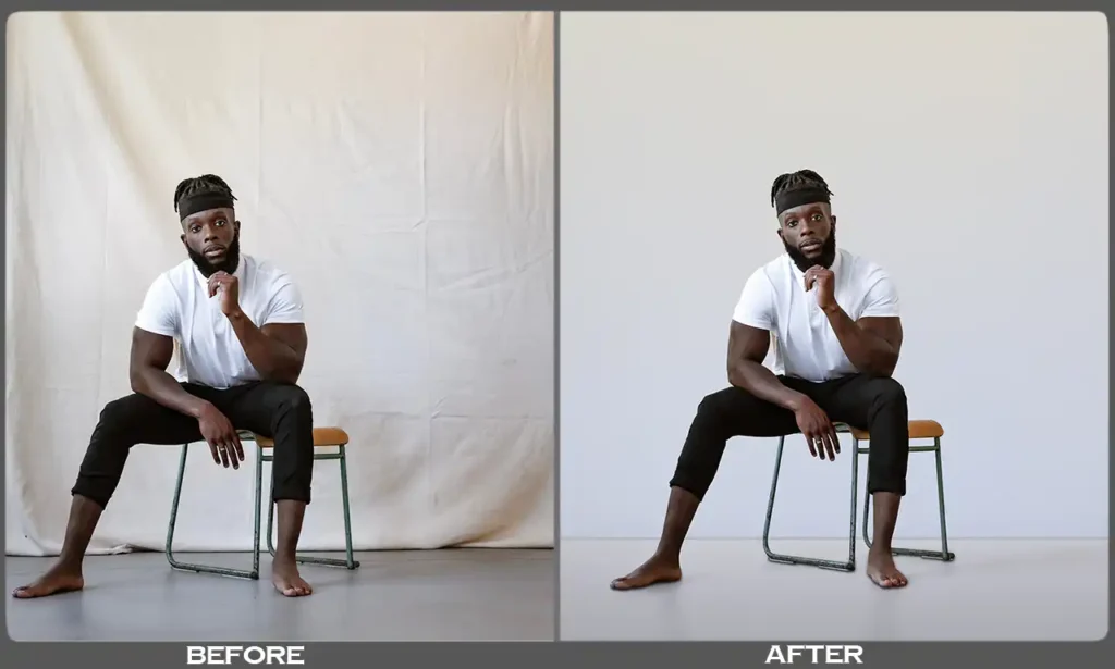 Object add and remove photo editing example