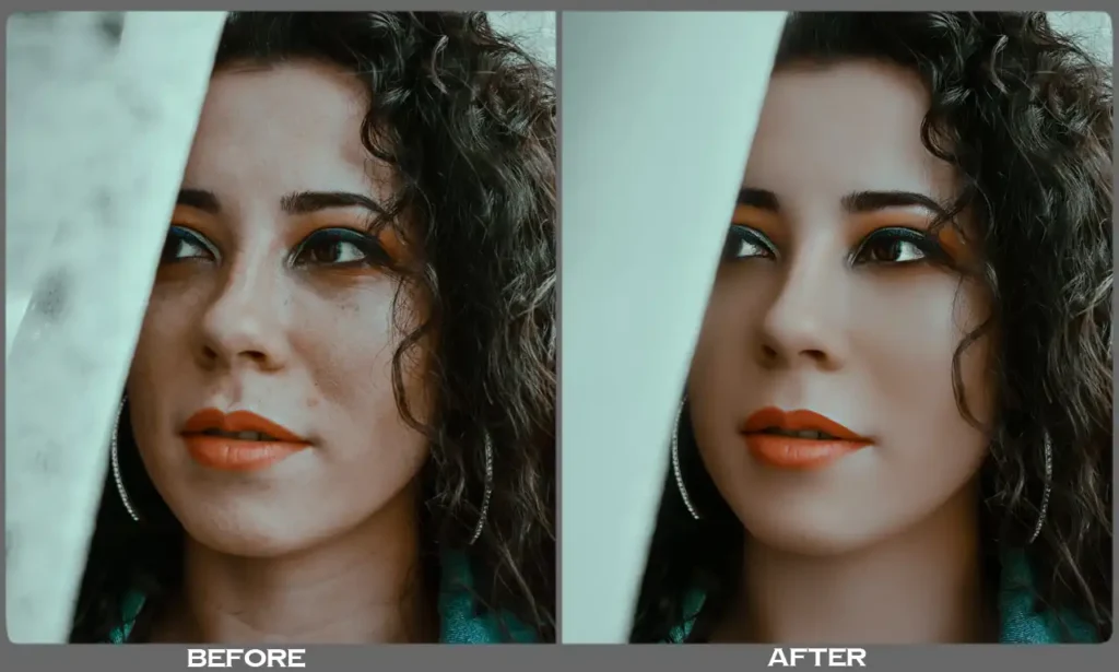 retouch for portrait image