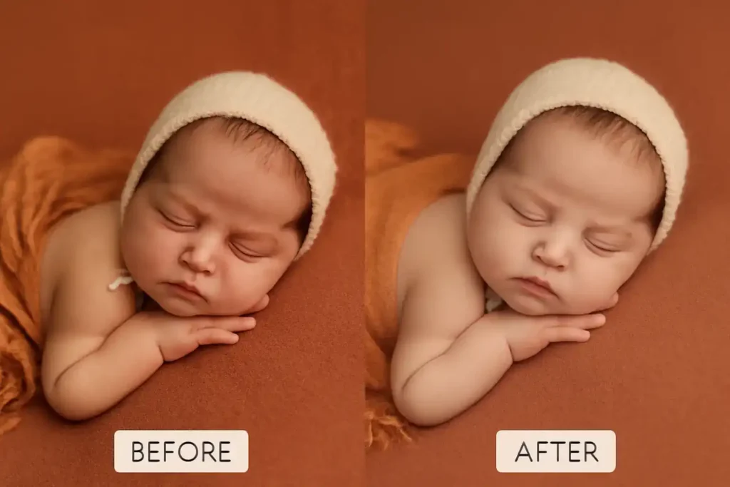 New born Baby Photo editing Services