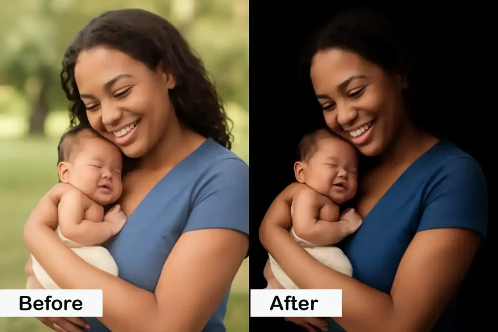 baby photo and Background editing
