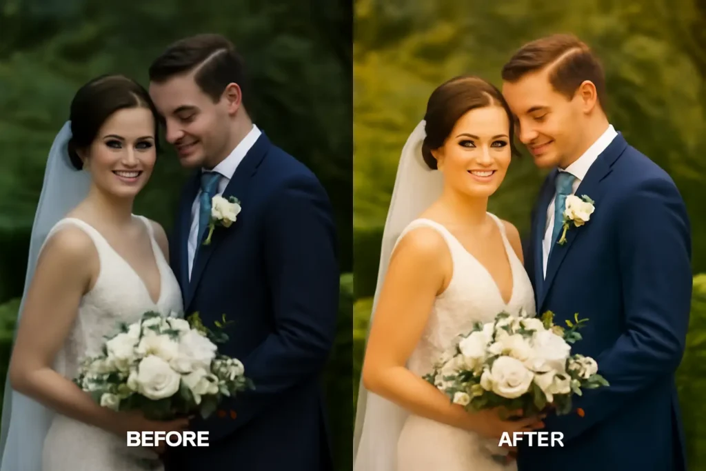 perfect wedding photo editing